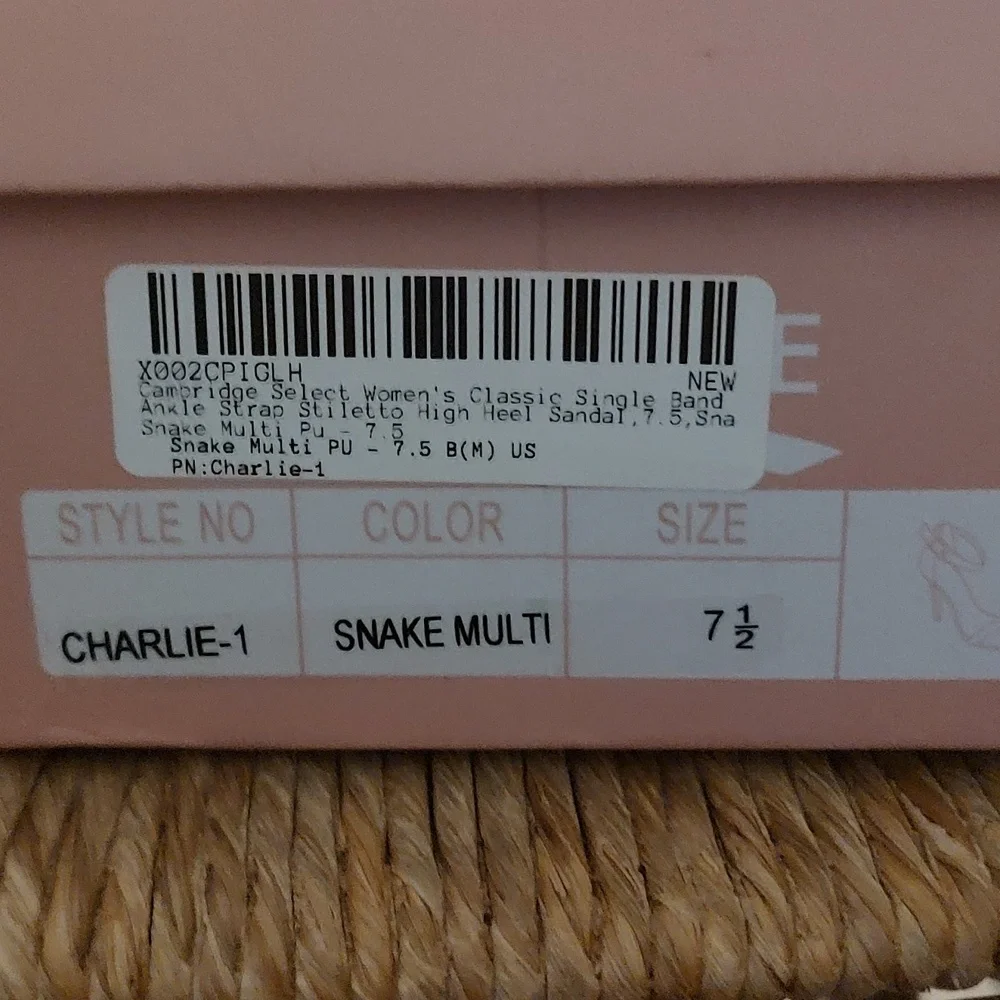 Snake Multi Color Heels - Picture 5 of 5